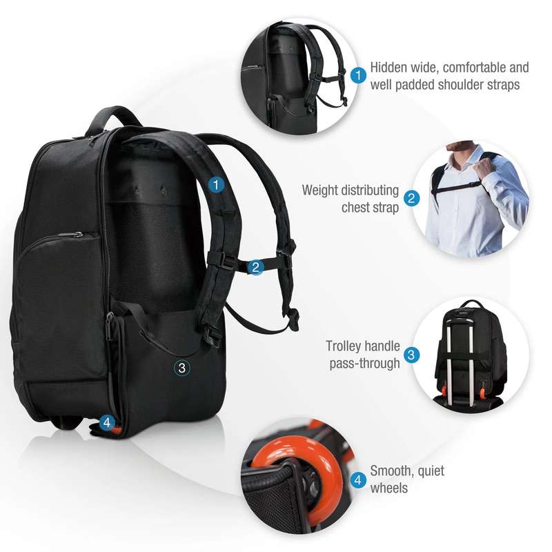 EVERKI EKP122 ATLAS WHEELED BACKPACK 13'' TO 17.3''
