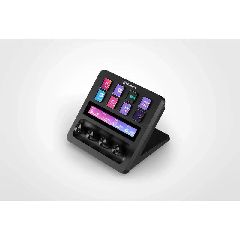 Elgato Stream Deck Plus - 8 x customizable LCD keys; 4 x 360° encoders with push function; LCD T...