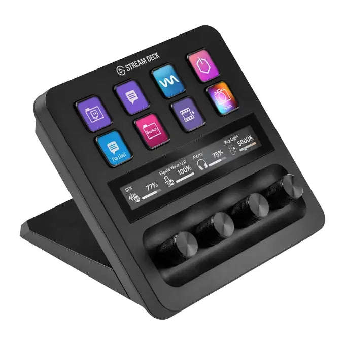 Elgato Stream Deck Plus - 8 x customizable LCD keys; 4 x 360° encoders with push function; LCD T...