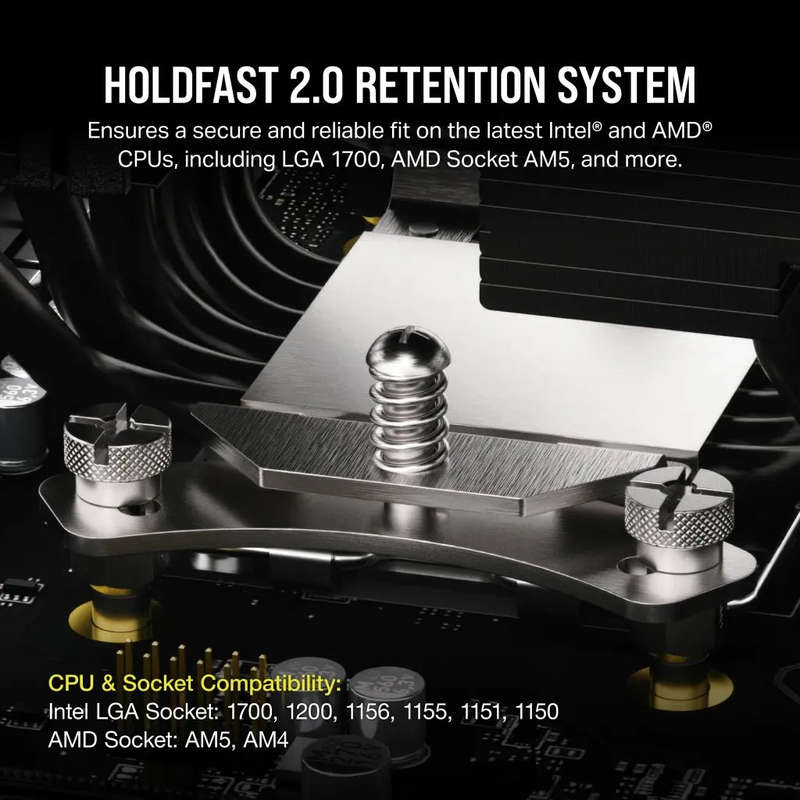 Corsair A115 High-Performance Dual Fan Tower CPU Air Cooler