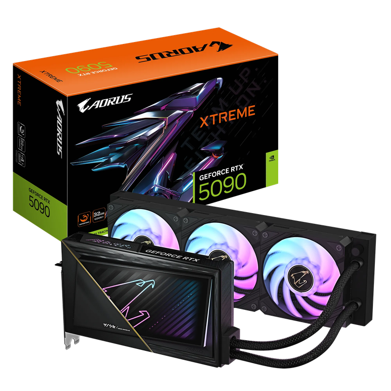 GIGABYTE nVidia GeForce RTX 5090 AORUS EXTREME W  - 32GB GDDR7; 512-Bit Memory Bus; 1x HDMI; 3x D...