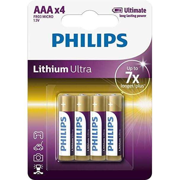 PHILIPS LITHIUM ULTRA AAA 4-BLISTER