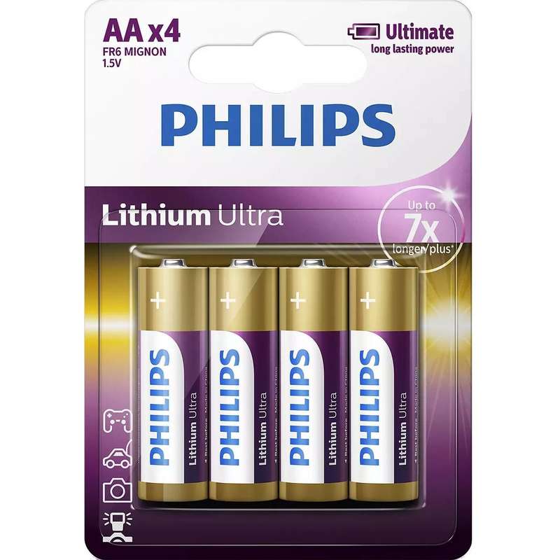 PHILIPS LITHIUM ULTRA AA 4-BLISTER
