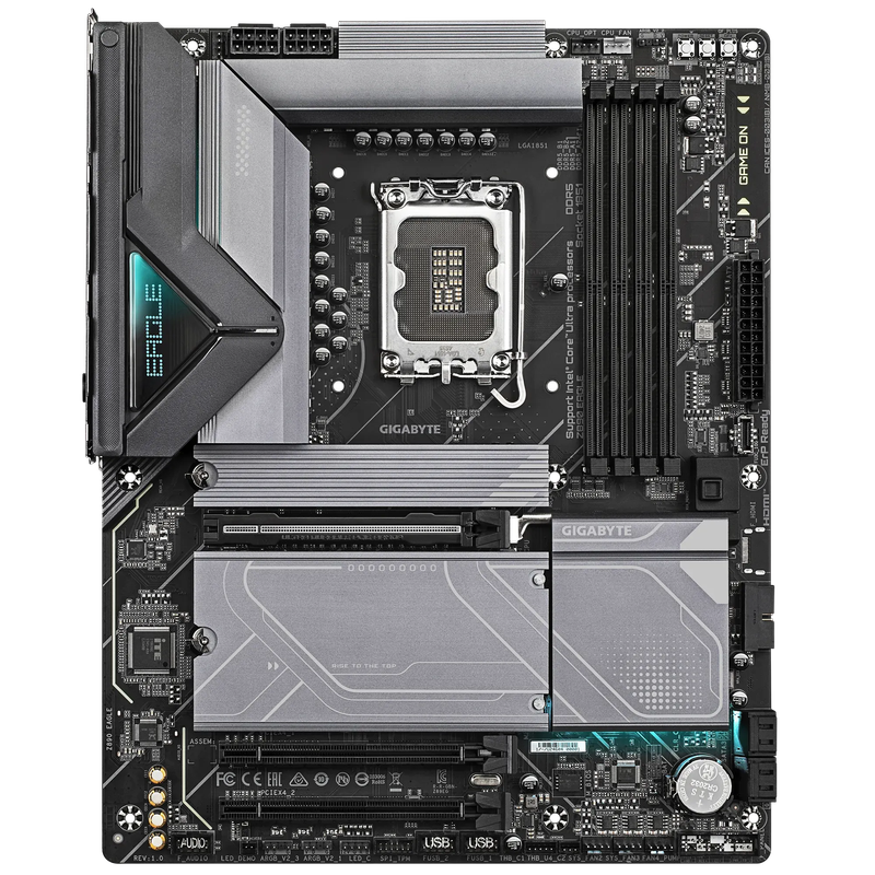 GIGABYTE Intel® Z890 Chipset for LGA 1851; 4x DDR5; 4x M2; USB4® USB Type-C®/DP; ATX.