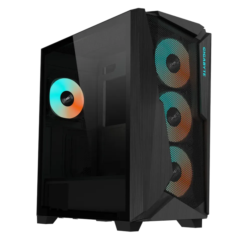 Gigabyte C301 Glass ATX Chassis; 2x 3.5'' | 2x 2.5'' Drive Bays; 360mm Radiator compatible; 4x 12...