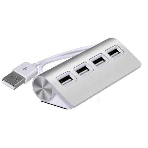 4 PORT USB2.0 HUB SILVER