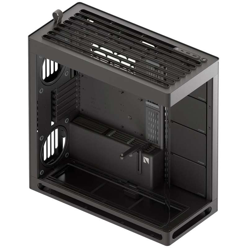 Aerocool HAVN HS 420 Base Edition Black EATX case - Supports up to 11 fans - 4x 3.5'' or 8x 2.5''...