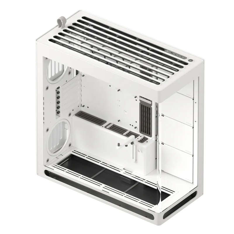 Aerocool HAVN HS 420 Base Edition White EATX case - Supports up to 11 fans - 4x 3.5'' or 8x 2.5''...