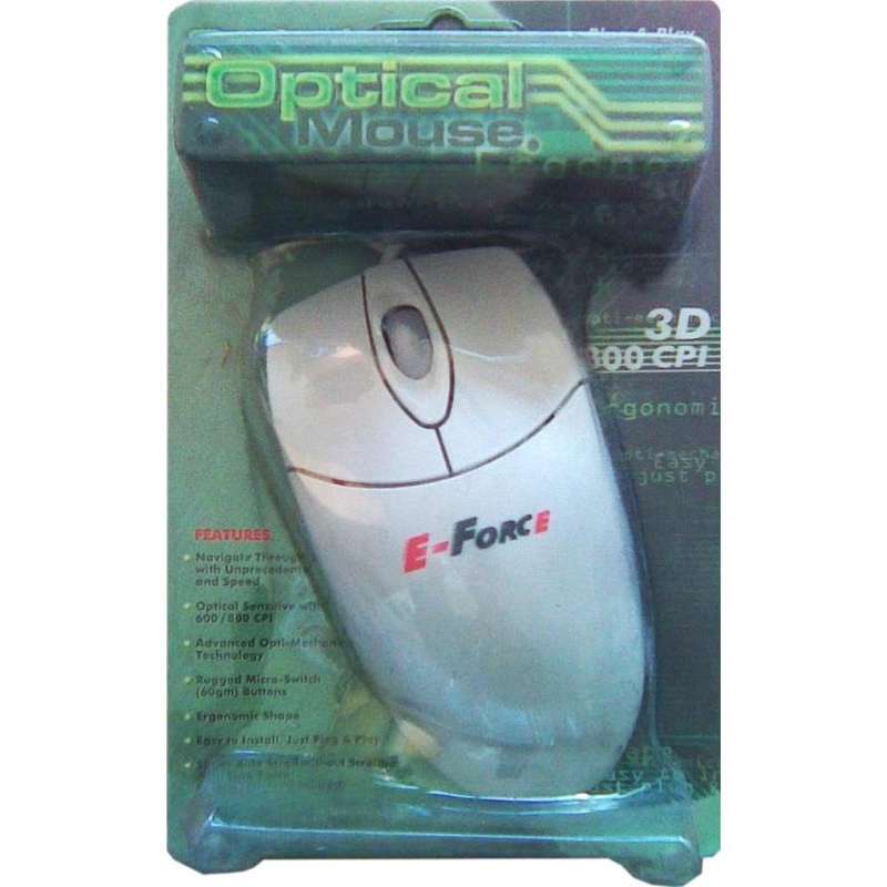 E FORCE OPTICAL MOUSE PS2