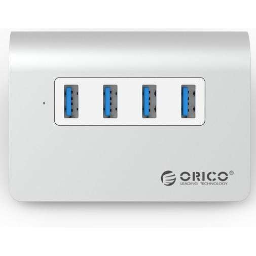 4 PORT USB 3.0 HUB SILVER