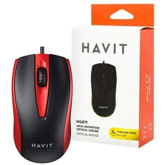 HAVIT USB MOUSE RED
