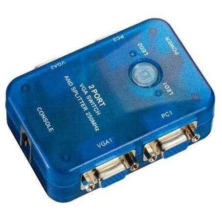 2 IN 2 OUT VGA SWITCH AND SPLITTER