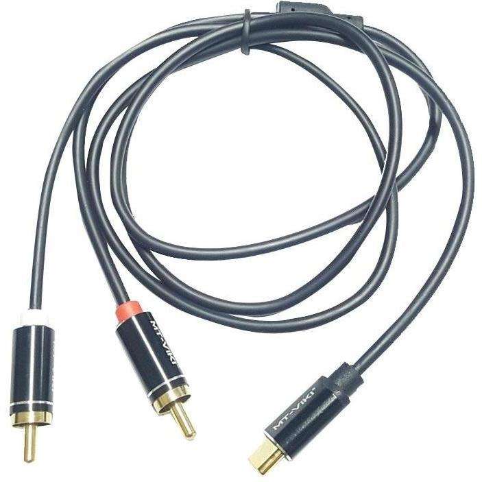 TYPE C TO RCA L + R AUDIO 1MTR