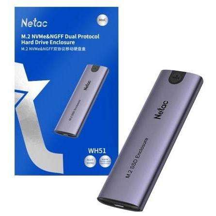 NETAC M.2 NVME/SATA EXT ENCLOSURE