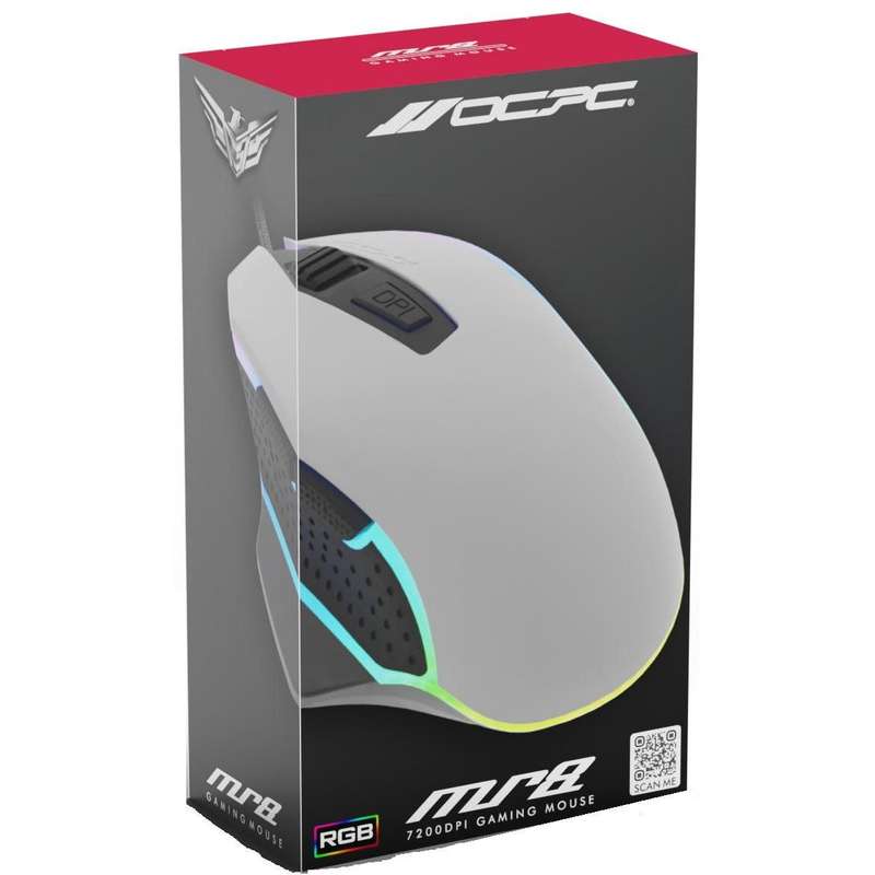OCPC WIRED GAMING MOUSE MR8 GREY