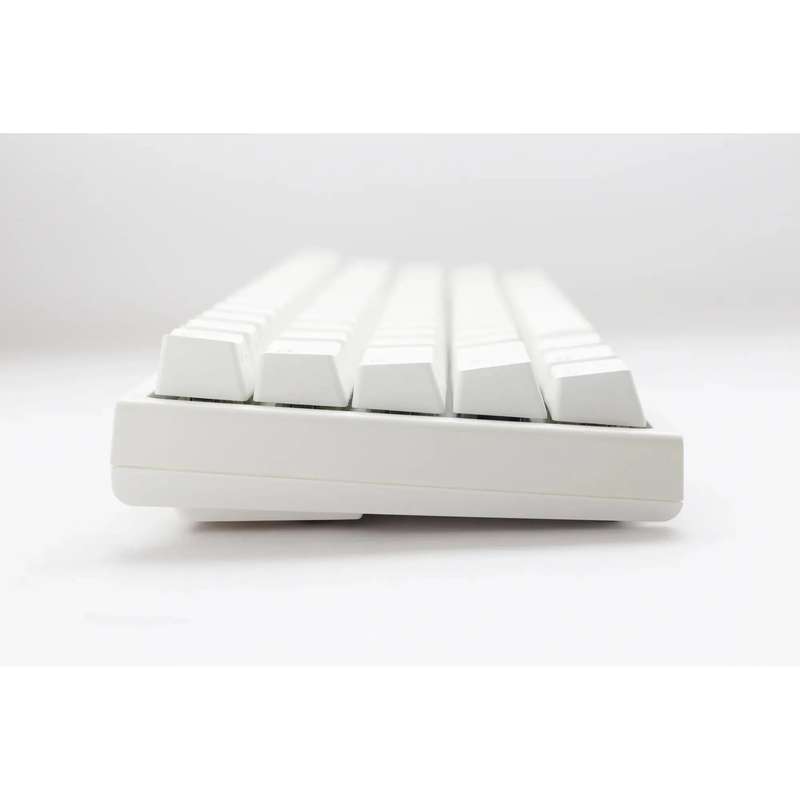 Ducky Keyboard One 2 Pro 60% Mechanical Keyboard; RGB; PBT Double Shot Keycaps - White- Cherry Red .