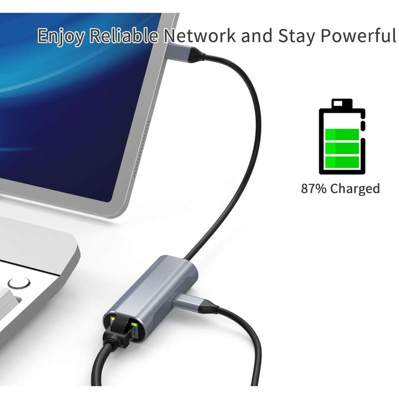 USB-C HUB 1000M LAN+PD