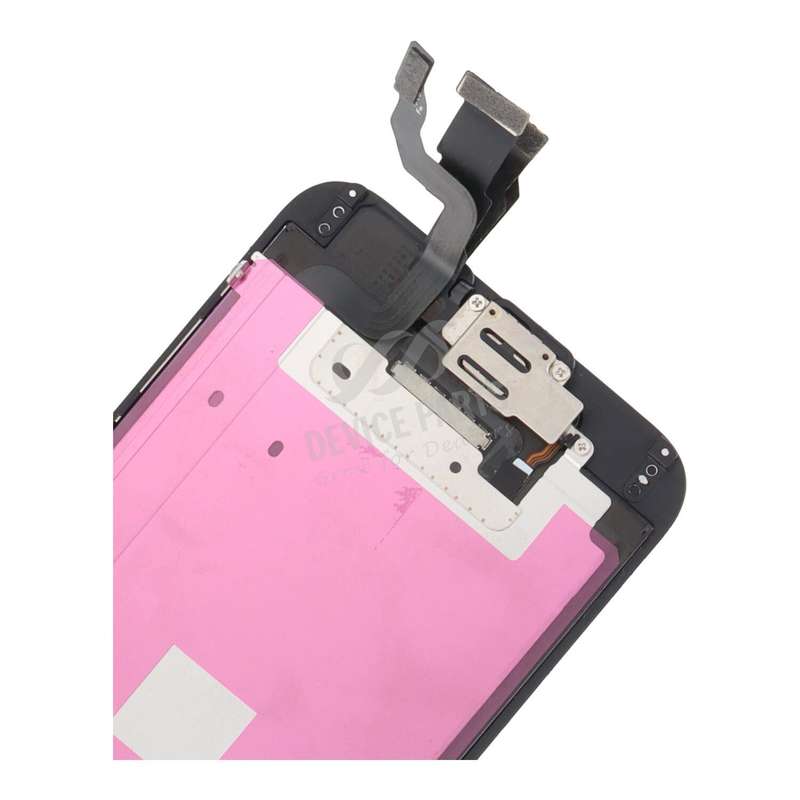 Screen Replacement With Small Parts with Fingerprint Sensor Flex Cable for iPhone 6 Black OEM R