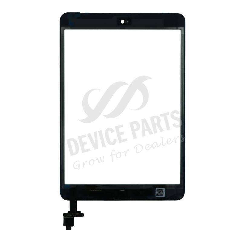 Touch Screen + Touch Screen Adhesive with Home Button Flex Cable for iPad Mini/Mini 2 White HQ
