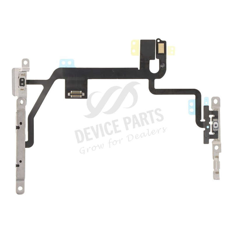 Power&Volume Button Flex Cable with Metal Bracket for iPhone 8/SE 2020/SE 2022 Ori