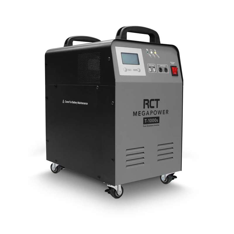 RCT MEGAPOWER 1KVA/1000W UPS INVERTER TROLLEY WITH 1 X 100AH GEL BATTERY (Warranty Electronics- 1...
