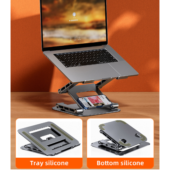 TRIPLE LIFT ADJUSTABLE ALU LAPTOP STAND