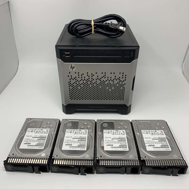 HPE ProLiant MicroServer Gen8: Intel 2.3Ghz 8GB Memory, 500GB HDD Drive (Used)