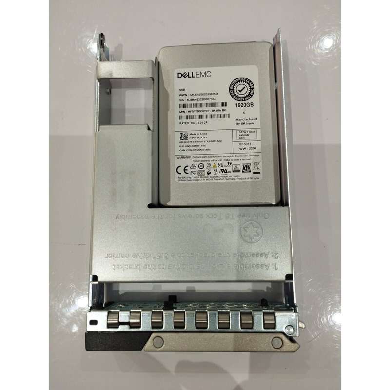 Hynix HFS1T9G32FEH-BA10A SE5031 1.92tb SATA-6Gbps TLC 2.5 inch Dell OEM SSD with Caddy Tray