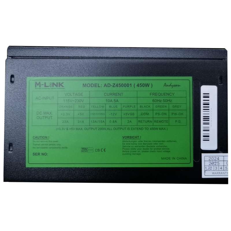 450W PSU - MATT BLACK