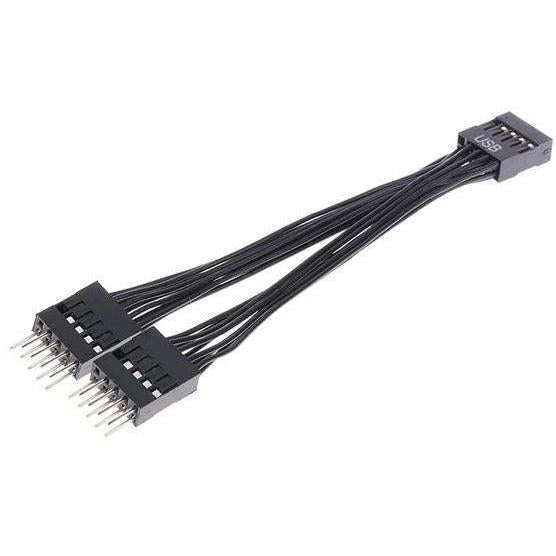 USB EXTENSION CABLE 9 PIN 1 F TO 2 M