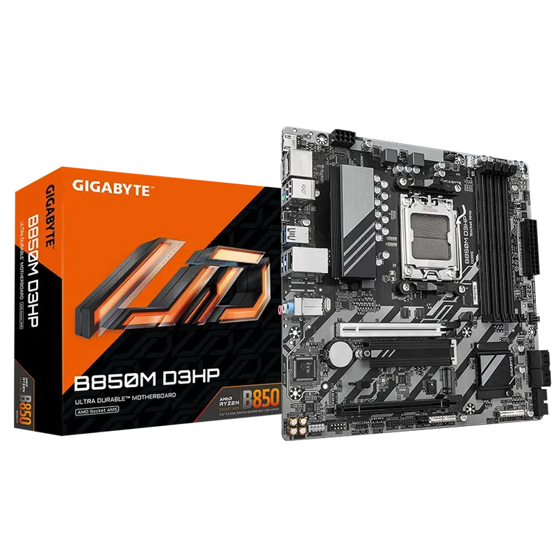 GIGABYTE AMD B850 Gaming Chipset for AMD AM5; 4x Dual DDR5; 2x M2; 1x HDMI 2x DP. .