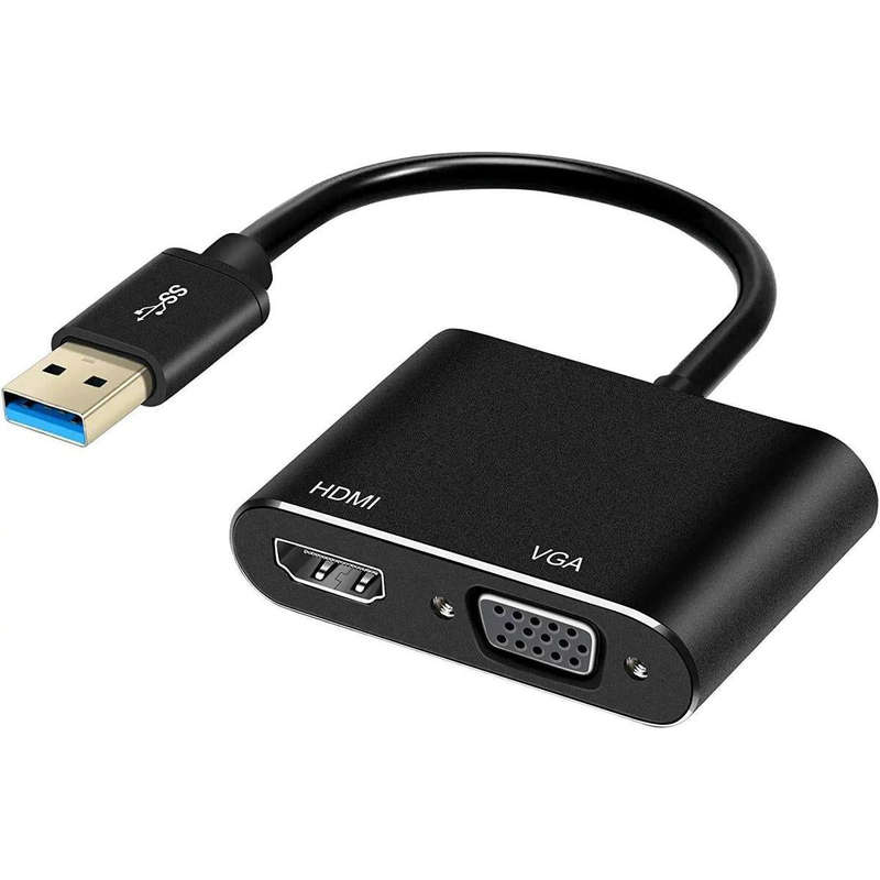 USB 3.0 TO VGA + HDMI