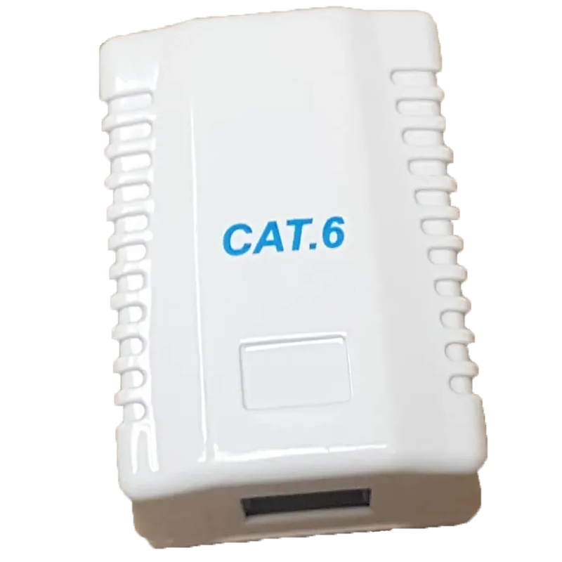 RCT- CAT6 WALLBOX SINGLE PORT