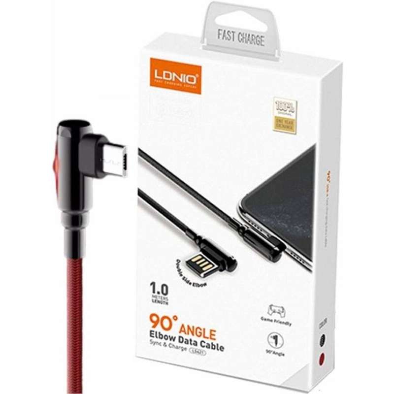 LDNIO ELBOW USB MICRO-USB 1-METER CABLE