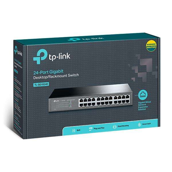 TPLINK 24PORT GBE RACKMOUNT SWITCH