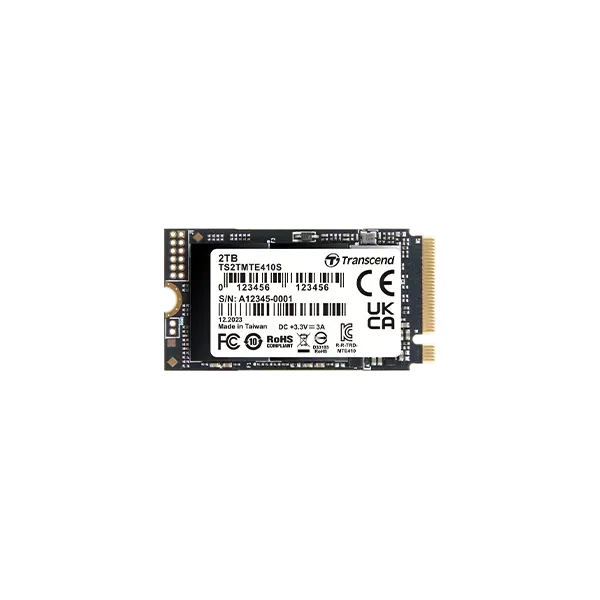 Transcend 1TB MTE410S PCI-E GEN 4x4 M.2 2242 SSD 3D NAND - 5000 MB/s Read 3500 MB/s Write - 600 TBW