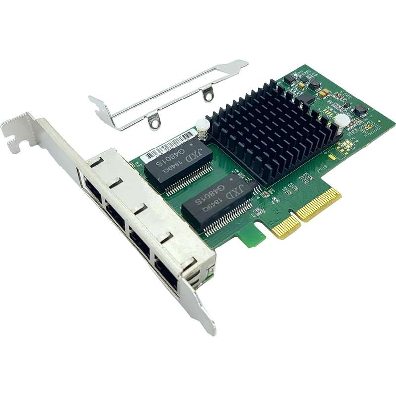 PCIE 4 RJ45 PORT LAN CARD