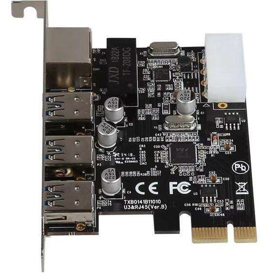 PCI-E 3 X USB3 + RJ45 CARD