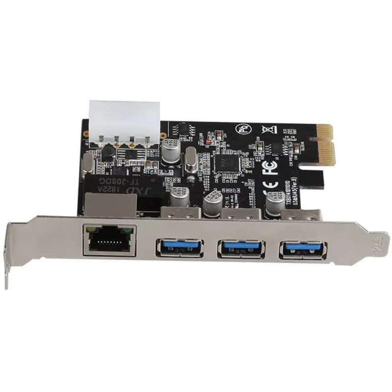PCI-E 3 X USB3 + RJ45 CARD