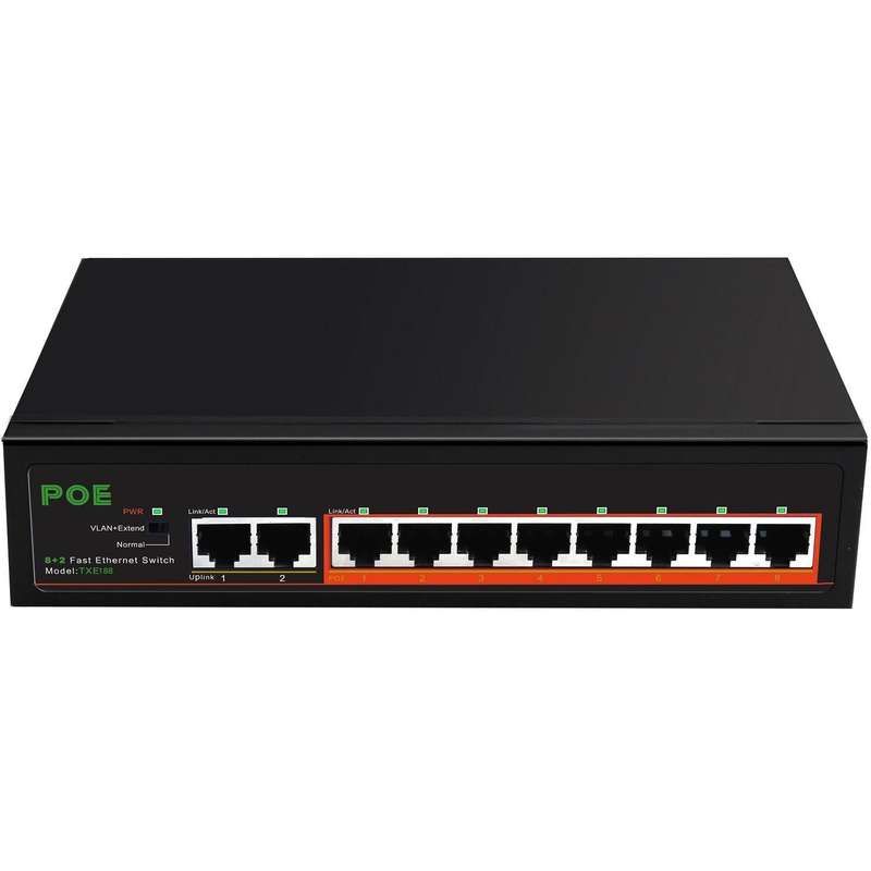 8PORT 10/100 POE+2PORT