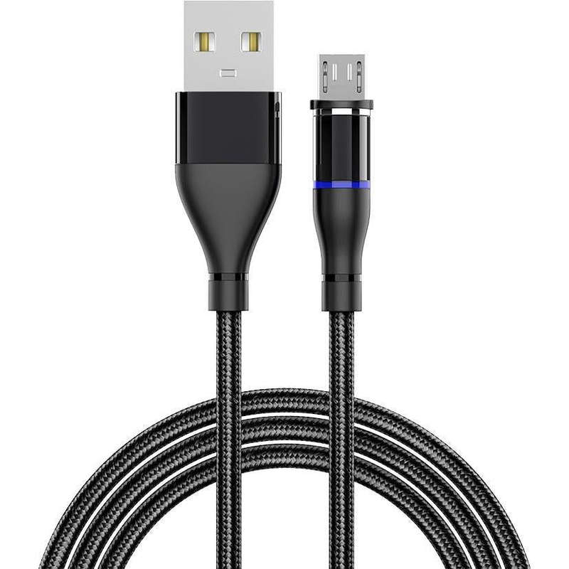 MAGNETIC CHARGING CABLE MICRO USB  BLACK