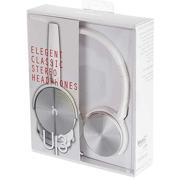 HEADPHONE WITH MIC WHITE AND SILVER