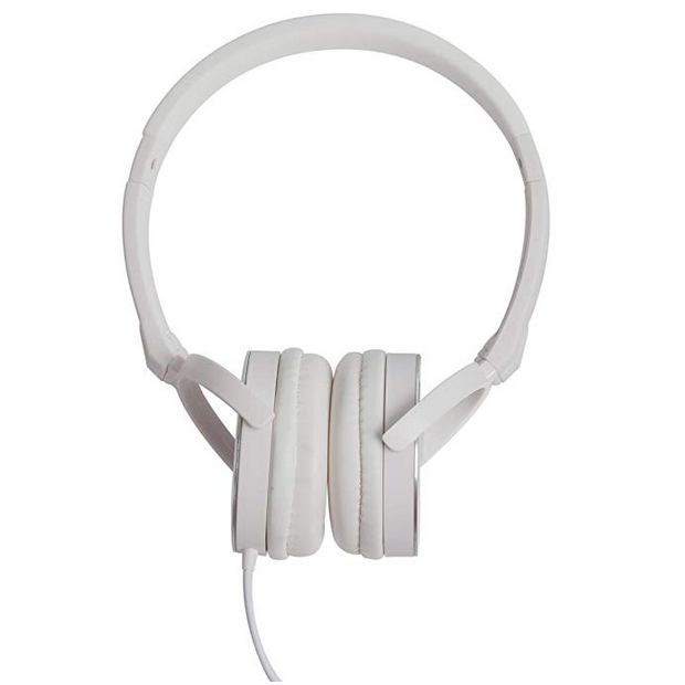 HEADPHONE WITH MIC WHITE AND SILVER