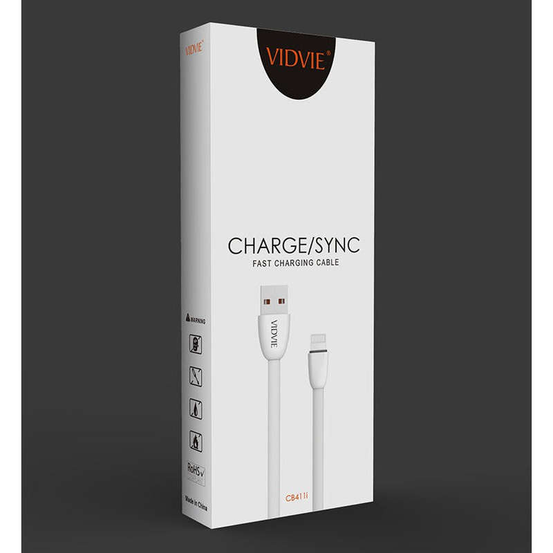 VIDVIE CB411 USB to Lightning Fast Charge / Sync Cable