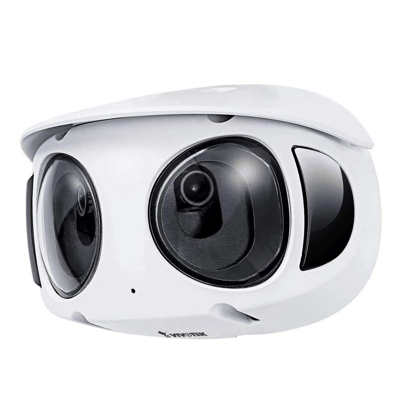 Outdoor Vandal Dome; 8MP 180° (4736x 1648); (2x4M sensors);30fps; H.265; 2.8mm each lens; D/N; I...