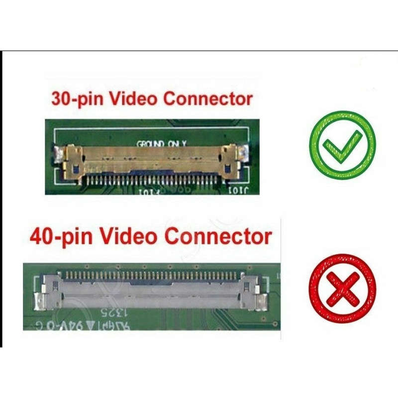 15.6" 30 Pin Slim FHD IPS Non-Edge Laptop Screen With Bottom Right Connector, Fits dell 15-7560 -...