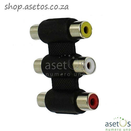 3RCA Female - Female Adapter