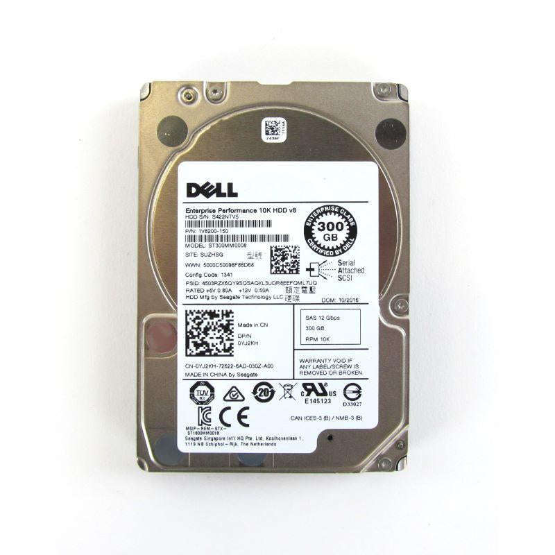 Dell 00YJ2KH 300GB SAS 10K 12GBPS 2.5" Server Hard Drive 1V8200-150 ST300MM0008 (Refurbished)