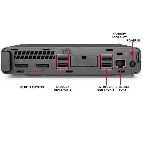 HP EliteDesk 800 G5 Desktop Mini PC: 9th Gen core i5, 16GB RAM, 256GB SSD, Win 10 Pro Tiny deskto...