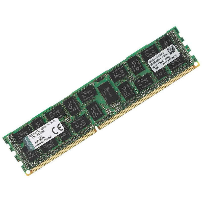 Kingston KTD-PE316/16GB (1x16GB) 2Rx4 PC3-12800R REG ECC RAM Server Memory
